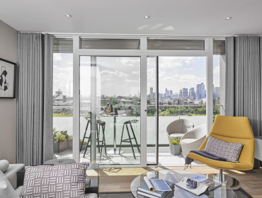 Uberhaus living area at Greenwich Millennium Village