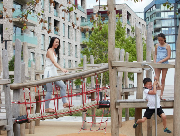 Trathen Square boasts a new play area for residents